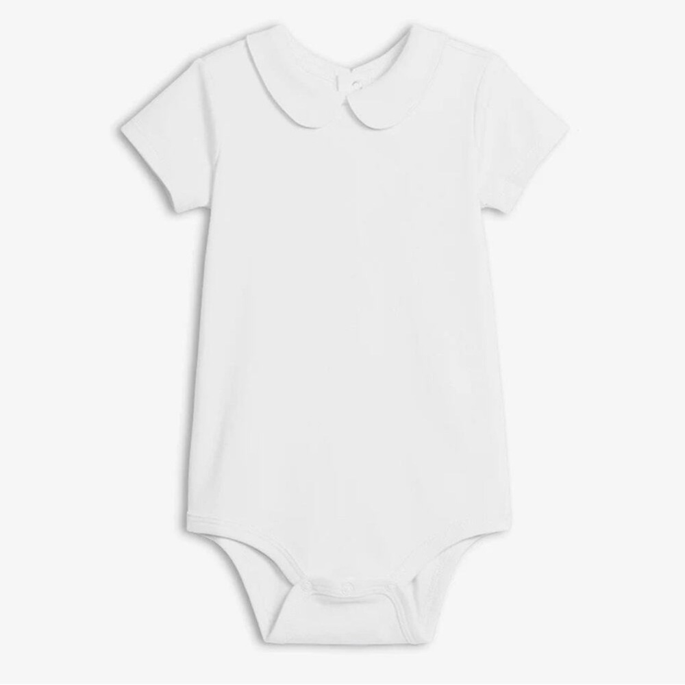 Primary White Peter Pan Collar Bodysuit